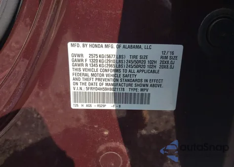 2017 Acura Mdx Technology Package z USA, uszkodzony, nr VIN 5FRYD4H59HB021178